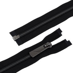 Молния Металл декоративная Gamma KAP-5 80 см черный никель однозамковая Тип 5 5 шт разъёмная