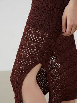 V Yaka Dantelli Kro?e Elbise