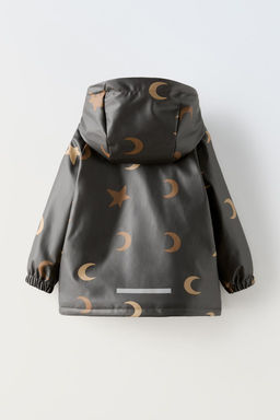 WATER-REPELLENT LINED MOON PRINT RAINCOAT - Zara фото 3