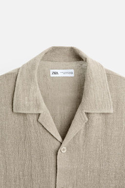 100% LINEN OVERSIZE FIT SHIRT - Zara фото 8