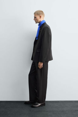 LIMITED EDITION WOOL AND VISCOSE SUIT BLAZER - Zara фото 4