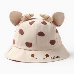 Панама для девочки MINAKU «Коровка», размер 50, бежевая