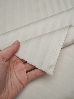 Сатин-страйп цв.Св.бежево-молочный (1см*1см), ш. 2.2м, хлопок-100%, 120гр/м.кв. - Купава фото 3