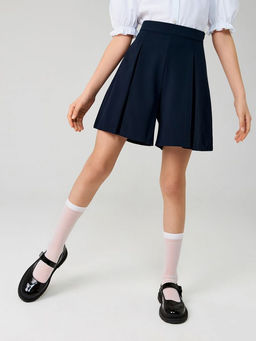 20240420013, Шорты детские для девочек Study темно-синий - Acoola фото 2