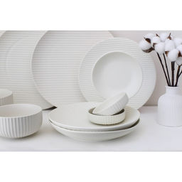 Тарелка для пасты Magistro Line, 250 мл, d=21.2 см, фарфор, белая  фото 6