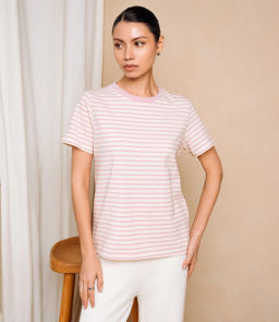 Футболка #КТ8355, пудровый