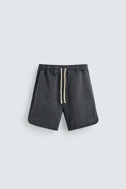 SHORTS JOGGER LAVADOS / Antracita oscuro