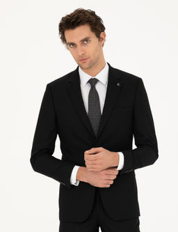 Черный костюм узкого кроя - Cacharel фото 2