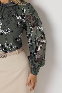 Блузка женская 7090/01/Оливковый - Rise фото 4