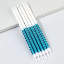 Свечи в торт В твой день рождения, голубые, 6 шт. - Страна карнавалия фото 3