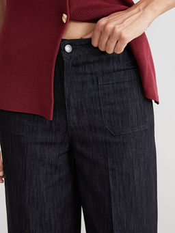Wideleg Kad?n Jean Pantolon