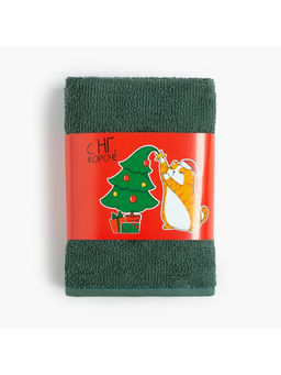 Набор новогодних махровых полотенец Этель. С НГ, 30?30 см - 3 шт., хлопок 100%