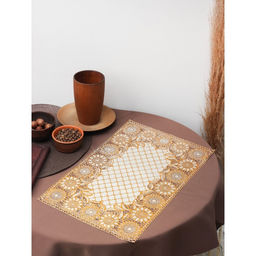 Цена за 12 шт. Салфетка сервировочная на стол «Подсолнухи», 45×30 см, цвет золотой