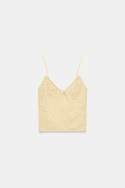 LACE STRAP TOP - Zara фото 5