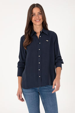 Kad_n Lacivert Uzun Kollu G_mlek Sepette S_rpriz _ndirim