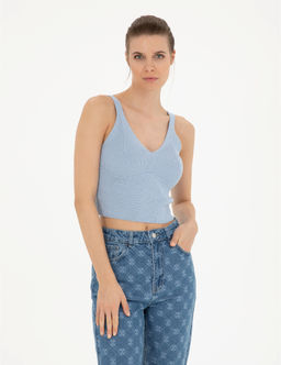 Mavi Crop Top Triko Bluz