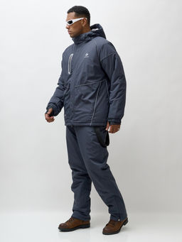 Горнолыжный костюм мужской зимний темно-серого цвета 383TC - Mtforce фото 8