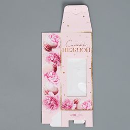 Цена за 5 шт. Коробка складная Самой нежной, 8 марта, 6 х 14.5 х 3.5 см - Дарите счастье фото 4