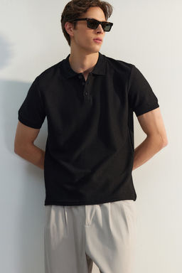 TRENDYOL MAN Beyaz Regular/Normal Kesim K?sa Kol Dokulu Dugmeli Polo Yaka T-shirt TMNSS23PO00018 - Trendyolmilla фото 5