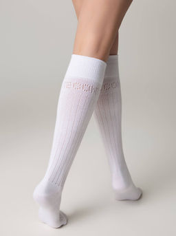 Цена за 2 пары. Носки Удлиненные CONTE CLASSIC Гольфы женские белый - Conte elegant фото 19