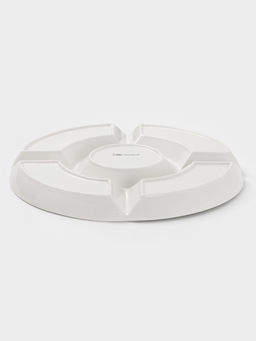 Менажница Доляна White Label, 5 секций, d=30 см, фарфор, белая  фото 3