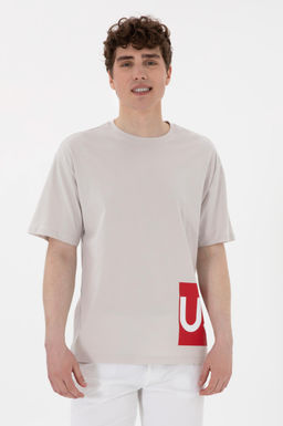 Erkek Bisiklet Yaka A__k Gri Ti__rt Sepette S_rpriz _ndirim