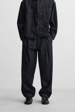 PLEATED JEANS WITH BELT - Zara фото 2