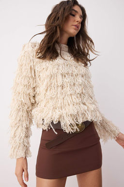 Tas Trend Puskullu Triko Kazak TWOAW26KZ00040 - Trendyolmilla фото 2