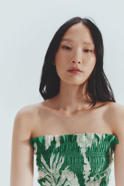 Vestido de tirantes con cuerpo nido de abeja - H&m фото 8
