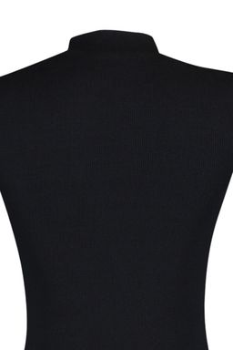 TRENDYOLMILLA Siyah Vucuda Oturan Bisiklet Yaka Mini Fitilli Esnek Orme Kalem Elbise TWOSS22EL2819 фото 16