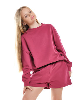 Шорты для девочки подростковые 22-7630 св.серый меланж - Mini maxi фото 27