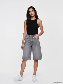 Bermuda Fit Kad?n Jean ?ort
