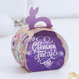 Цена за 10 шт. Коробка для яйца «Заяц» на пасху