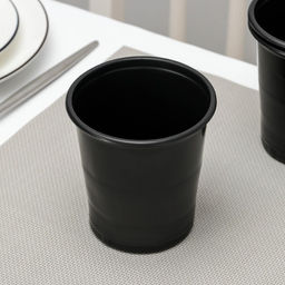 Цена за 65 шт. Стакан одноразовый Бочонок, 500 мл, 65 шт/уп, цвет чёрный - Simaland фото 2