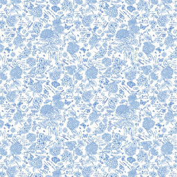 "Жозефина, синий" Скатерть 220х145см, длина стола до 180см, на 8-10 персон, хлопок "Премиум" 186г/м2, "Домашняя мода" (Россия)