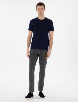 Lacivert Slim Fit Merserize Basic Ti__rt - Pierre cardin фото 4