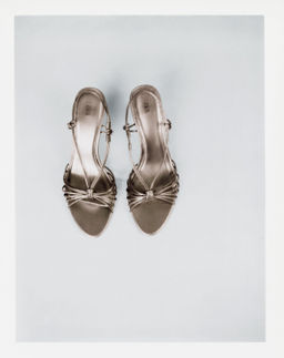 LEATHER KNOTTED STRAPPY SANDALS - Zara фото 15