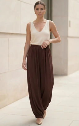 брюки султанки алладины 95% хлопок; 5% лайкра - Knitka wear фото 21