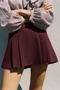 CULOTTES WITH PLEATED DETAIL - Zara фото 2