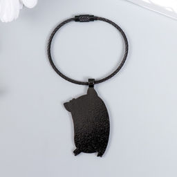 Брелок металл на тросе Танцующая свинка с цветочком эмаль 9,7 см - Simaland фото 4