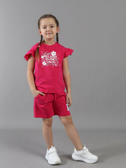 CRB wear / CSKG 64106-46K Майка для девочки,фуксия/Ex.Cherubino фото 2