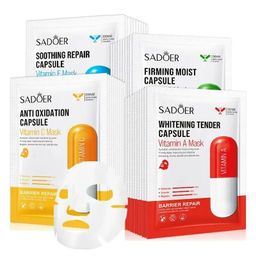 SADOER Антиоксидантная маска против мимических морщин Vitamin Е  фото 4