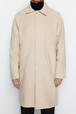 TRENDYOL MAN Vizon Unisex Regular Fit Yun Kar?s?ml? Kase K?sl?k Kaban TMNAW24KB00004 - Trendyolmilla фото 5
