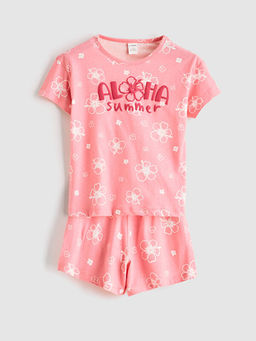 Kalp Desenli K?z ?ocuk Ti??rt ve ?ort