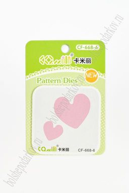 Трафарет для тиснения и вырубки Сердечки 2 (SF-3491)