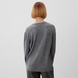 Джемпер женский MINAKU: Knitwear collection, серый, размер 50-52  фото 4