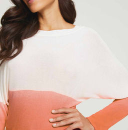 Пуловер, папайя-белый - Linea tesini фото 6