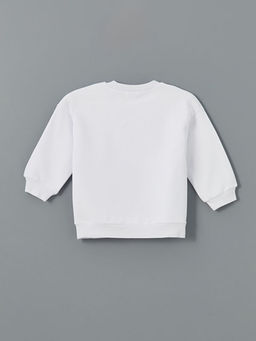 Bask?l? Erkek Bebek Sweatshirt ve E?ofman Alt 2li Tak?m - Waikiki фото 3