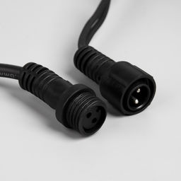 Гирлянда «Бахрома» 3×0.6 м, IP65, УМС, тёмная нить каучук, 108 LED, свечение синее, 220 В