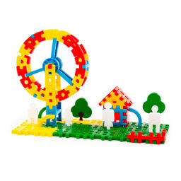 Конструктор Луна-парк 1 (118 элементов) (в ведёрке) - Полесье фото 2